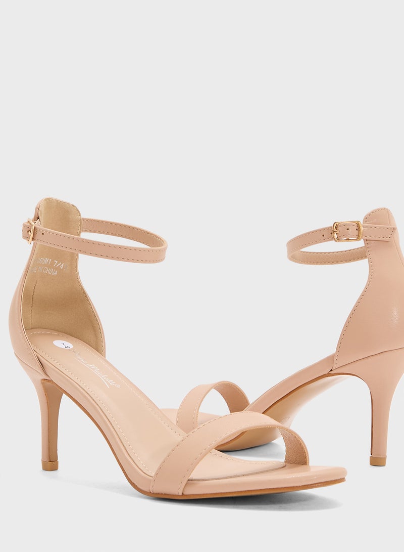 آن ميشيل صندل بكعب متوسط وحزام للكاحل - Image 4