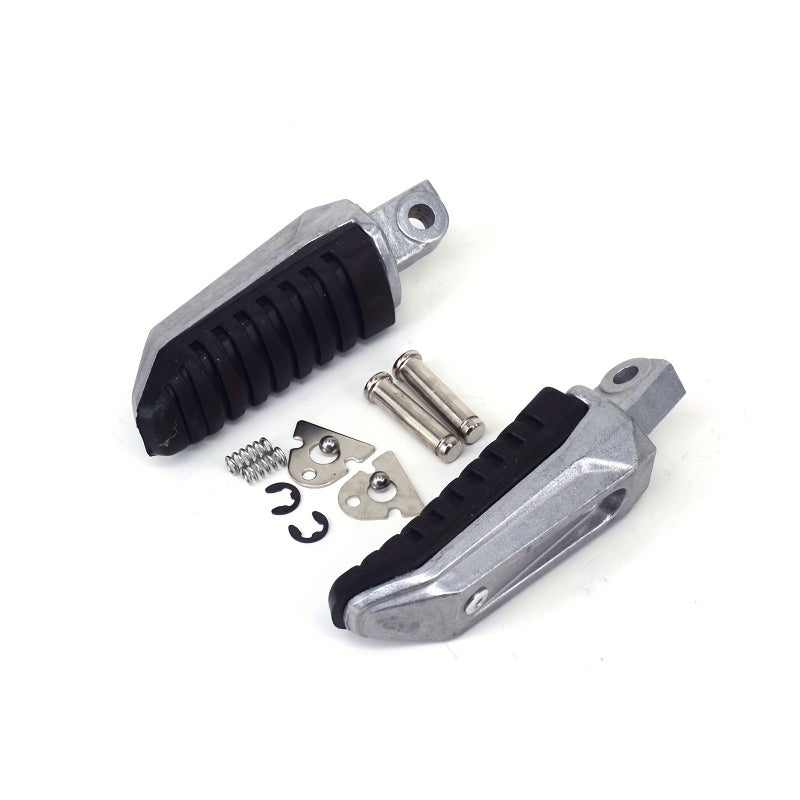 Black Rear Footpeg Brackets for Suzuki GSX1300R GSX650 GSX1400 V Strom - Image 1