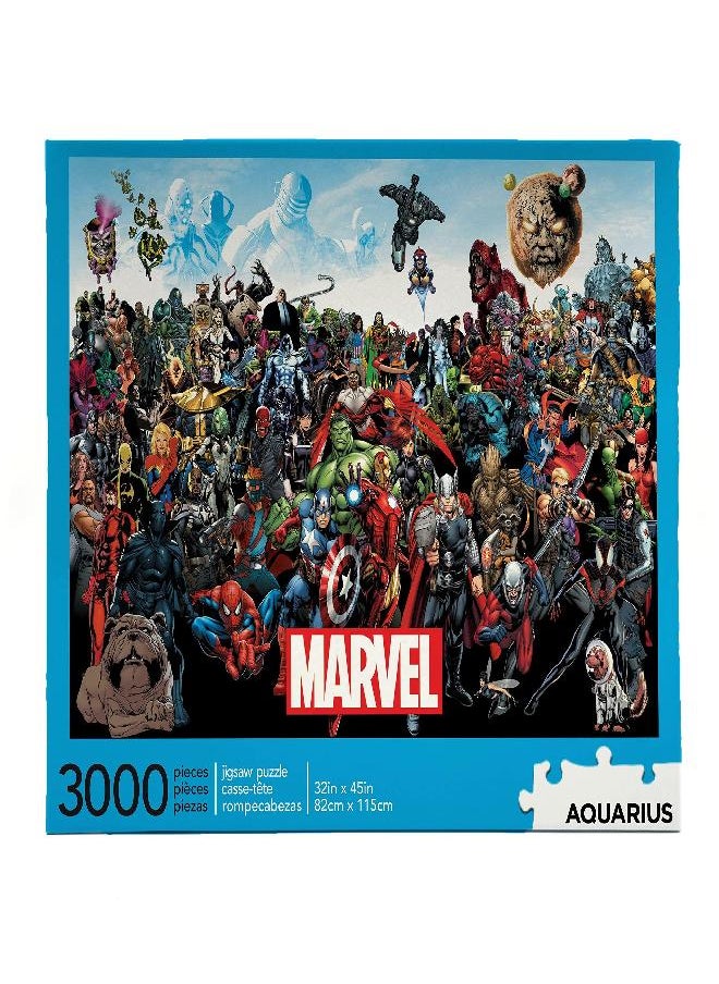 Aquarius Aquarius Marvel Puzzle Cast (3000 Piece Jigsaw Puzzle) - Officially Licensed Marvel Merchandise & Collectibles - Glare Free - Precision Fit - 32x45in  - Image 1