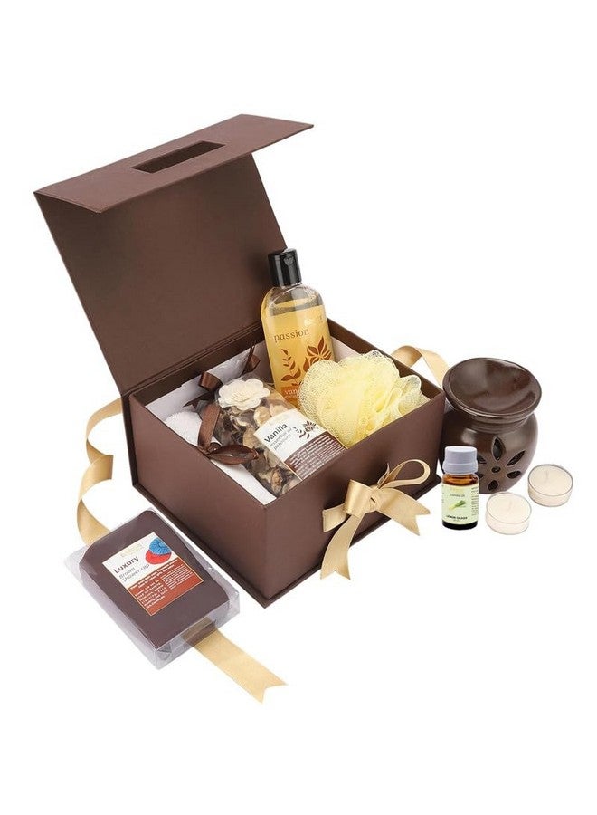 BodyHerbals Vanilla Bath And Body Care Gift Set For Women And Men| Luxury Skin Care Kit With Spa Accessories | Gift Box Hamper For Couple| 8 Pcs| Luxury Gift For Birthdays, Anniversaries, Christmas And Special Celebrations| 100 % Vegan - Image 3