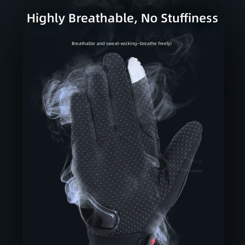 REALM TRIBE Motorcycle Gloves - Anti-Slip Full Finger Racing Gloves with Touchscreen  Compatibility - Image 3