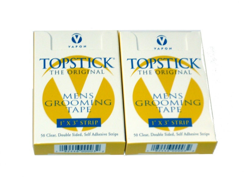 T150 2 Boxes Of 50 1x3 strips Topstick Toupee Tape 1 x 3 WIDE STRIPS
