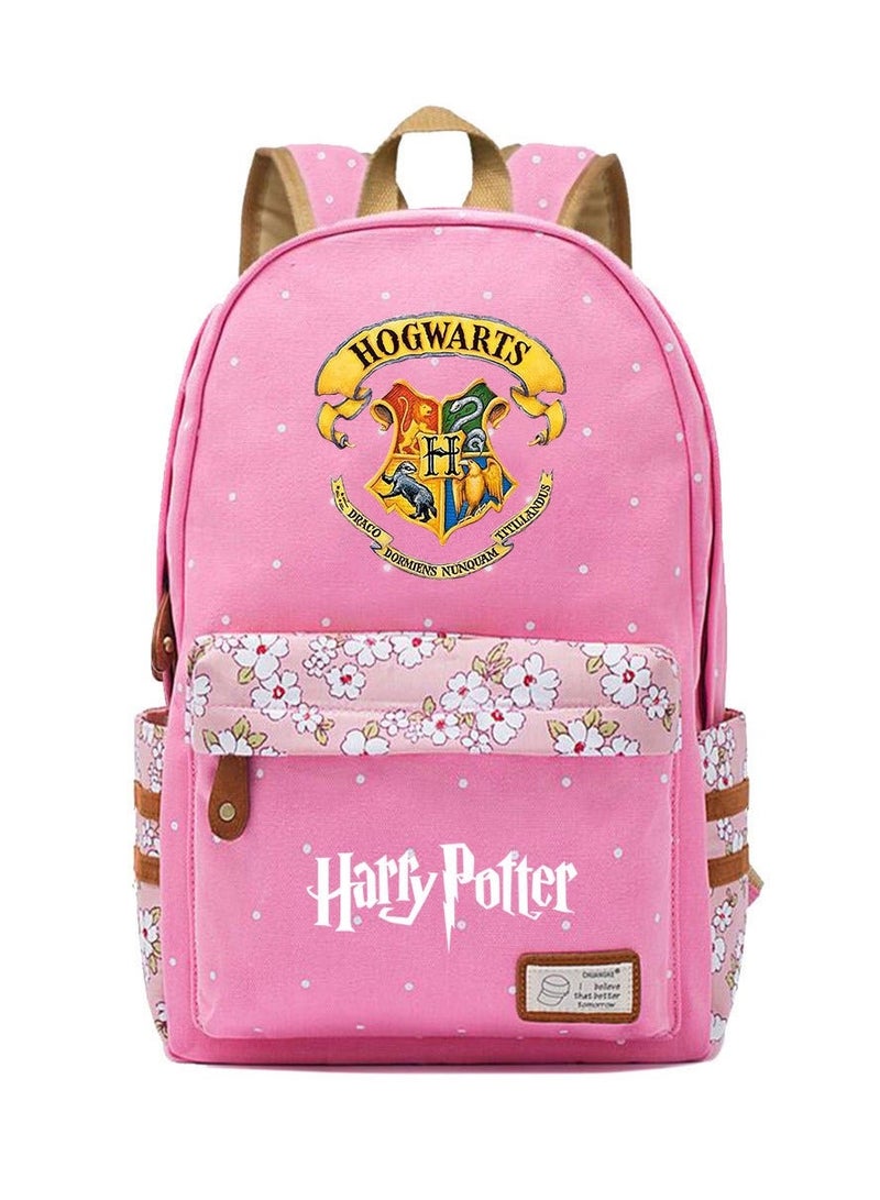 Student schoolbag canvas girls backpack