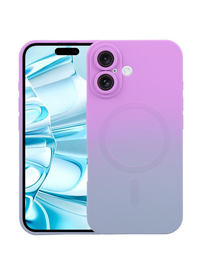 S-TOP Case For iPhone 16 Liquid TPU Silicone Gradient MagSafe Phone Case - Image 1
