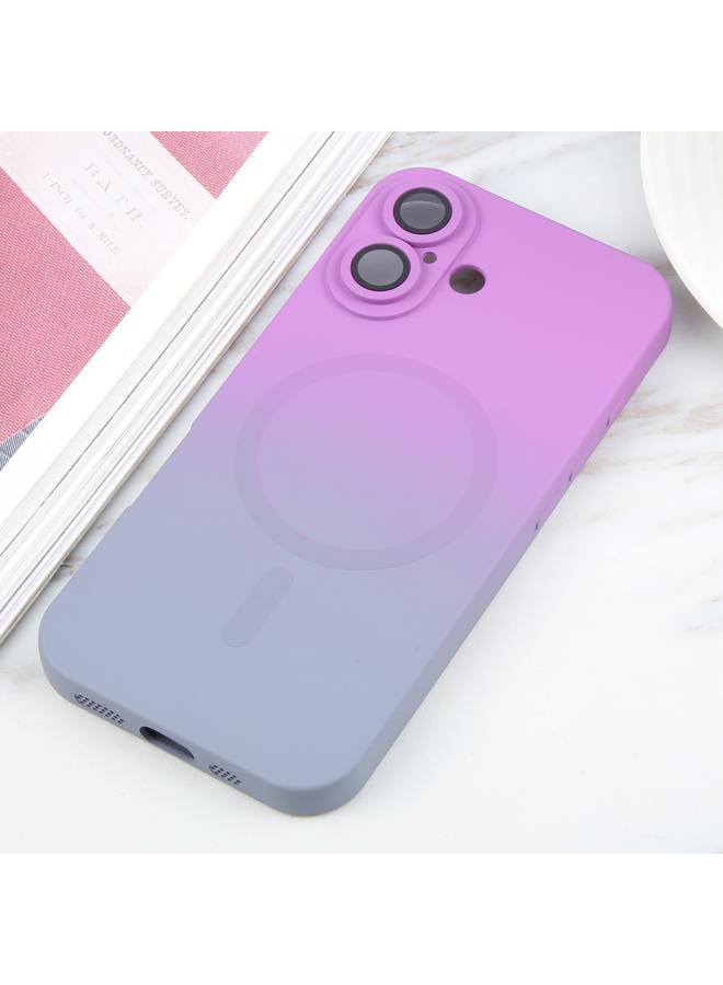 S-TOP Case For iPhone 16 Liquid TPU Silicone Gradient MagSafe Phone Case - Image 2