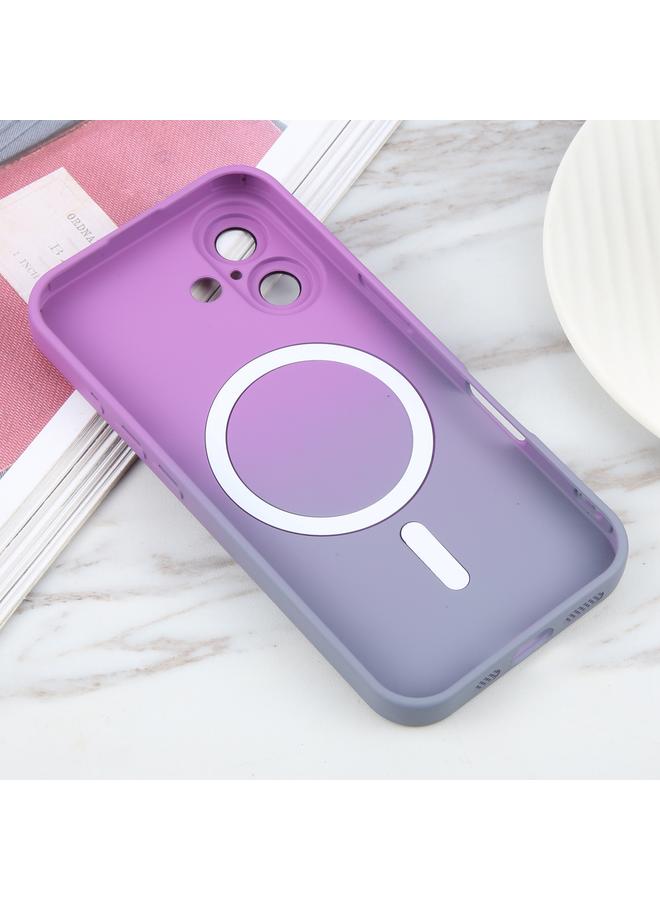 S-TOP Case For iPhone 16 Liquid TPU Silicone Gradient MagSafe Phone Case - Image 3