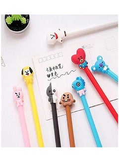 دوبكارت قلم جل حبر أسود الشكل BT21 8 قطع  - Image 3