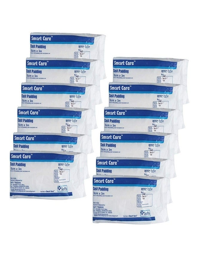 SmartCare Cast Padding 15 cm, 3 Meter (Pack of 12) - Premium White Cast Padding for Comfortable Healing - Image 3