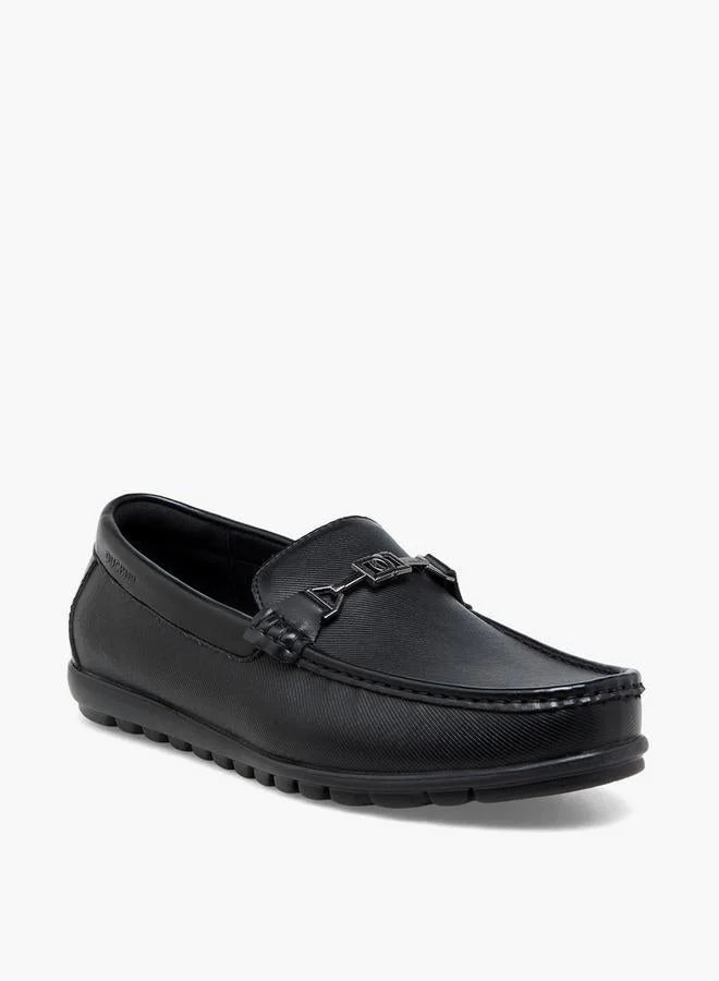 دوتشيني Men Metallic Accent Slip-On Loafers