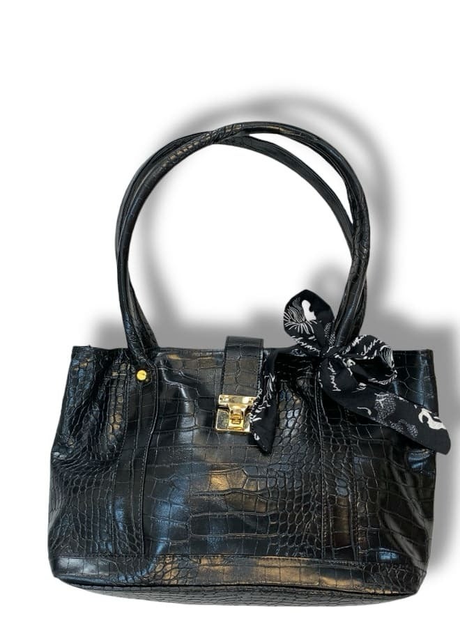 Luxurious Handbag Set with Elegant Textured Design - Image 2