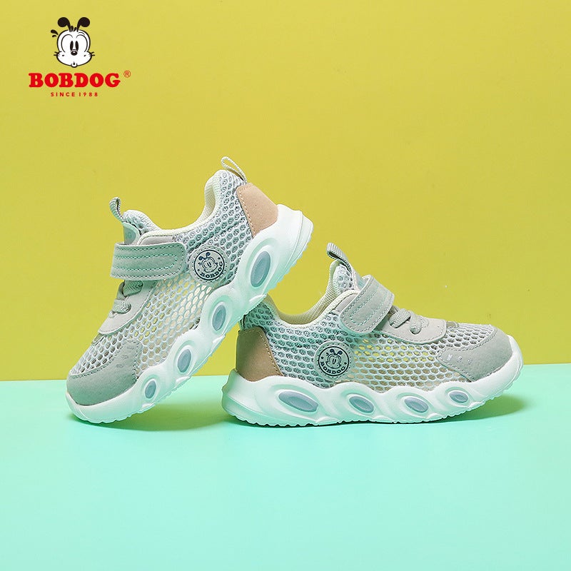 Babudou Baby Toddler Shoes Single Mesh Functional Sports Shoes For Boys And Girls 2024 Summer Breathable Kidsren'S Baby Shoes - Image 3