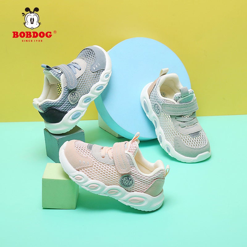 Babudou Baby Toddler Shoes Single Mesh Functional Sports Shoes For Boys And Girls 2024 Summer Breathable Kidsren'S Baby Shoes - Image 2