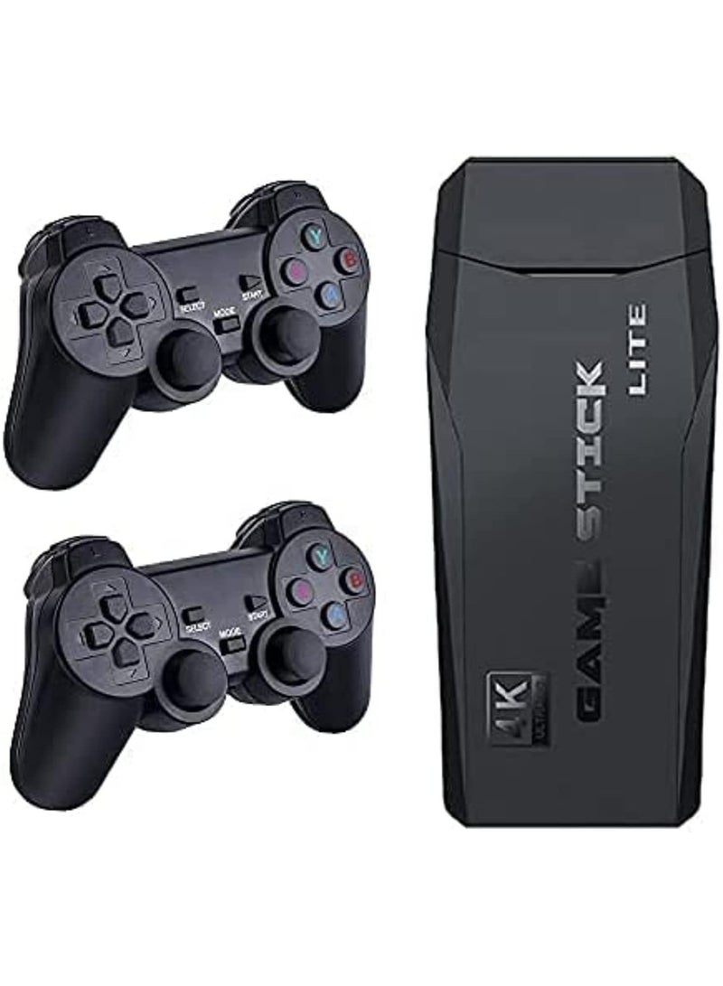 ELTRAZONE Classic M8 Game Stick 4K Game Console with Two 2.4G Wireless Gamepads Dual Players HDMI Output Built in 3500 Classic Games Compatible with Android TV/PC/Laptop - Image 2