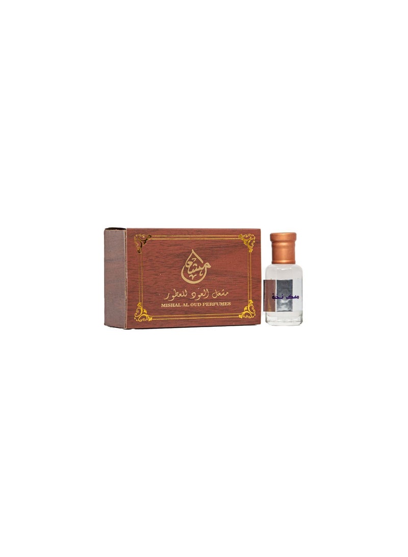 Mishal al oud Musk Nukba Perfumes for Unisex, 12 ML - Image 1