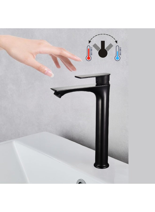 ITG Tall Basin Mixer Faucet – Black Matt, Modern Design, SASO Certified, 5-Year Warranty - Image 3
