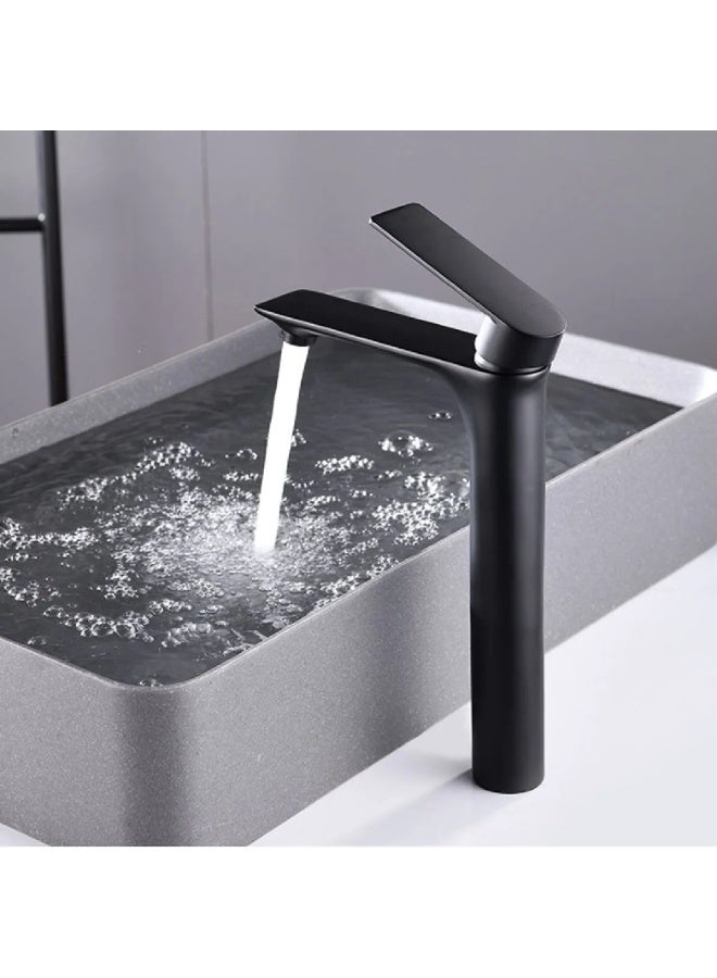 ITG Tall Basin Mixer Faucet – Black Matt, Modern Design, SASO Certified, 5-Year Warranty - Image 2