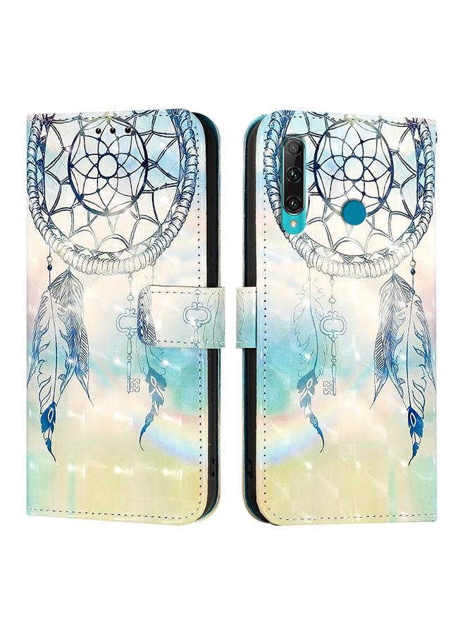 Green Tiger Case For Huawei Enjoy 9s / P Smart 2019 3D Painting Horizontal Flip Leather Phone Case - Image 2