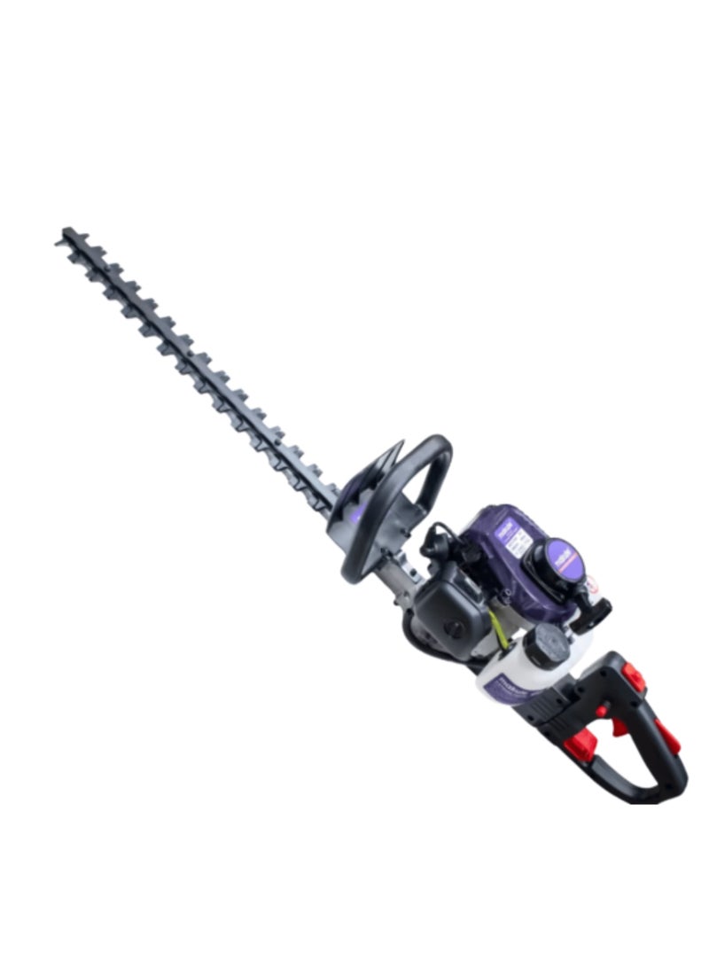 makute Powerful 26cc 2-Stroke Gasoline Hedge Trimmer – 0.75kW Engine, 7000 RPM Speed, 600mm Blade, Air-Cooled Petrol Cutter for Garden & Shrubs-QGT121-60  - Image 3