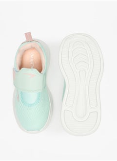 Dash Girls Textured Sports Shoes with Hook and Loop Closure  - Image 5