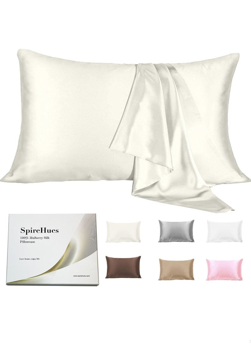 SpireHues Luxurious Mulberry Silk Pillowcase, 19 Momme Queen Size, Hair and Skin Beauty, Hypoallergenic, 600TC, Hidden Zipper - pzsku/ZBA30072B73128B4930B8Z/45/_/1720795553/48745995-7548-446d-8b0a-c48f5252faee