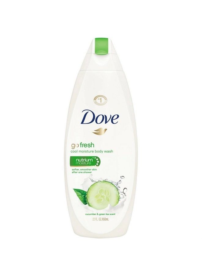 Dove Body Wash 22oz Go Fresh Cucumber & Green Tea (3 Pack)