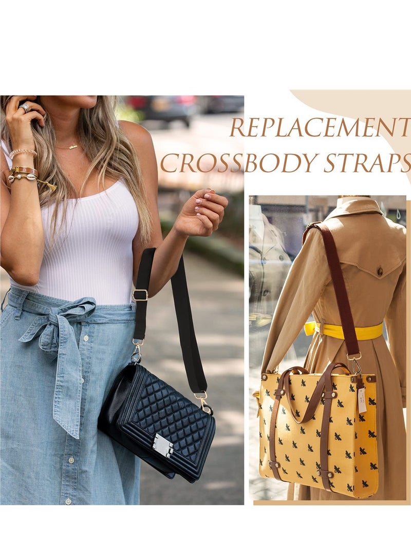 Excefore 8 Packs Wide Purse Strap Replacement Shoulder Crossbody Straps Adjustable Canvas Bag Handbag Strap for Uni Handbag - Image 2