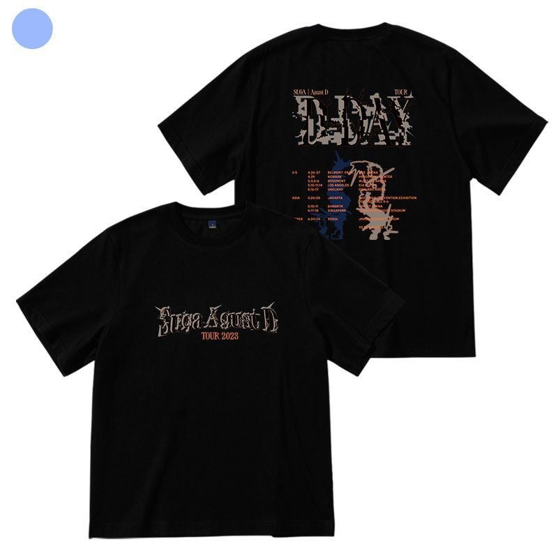 Generic Kpop BTS SUGA AgustD Concert Tee Women Grey - Image 4
