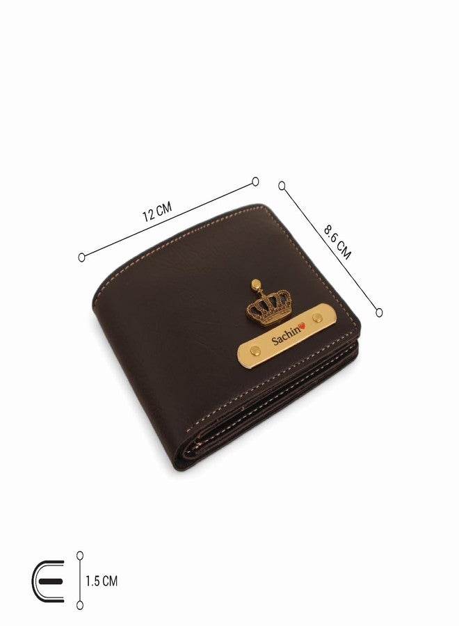 THE CUSTOMISED GIFT Personalized Name & Charm Leather Wallet for Men |Customized Valentine Propose Day Gifts for Men Boy Teens Boyfriend Husband Father Friend Family Office Lover Couples (Black) - Image 4