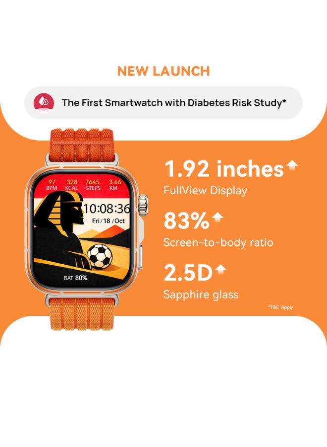 HUAWEI WATCH FIT 5 Pro Smartwatch, 1.92" FullView Display, up to 10-Day Battery Life, Outdoor Experience, Mini Workout, Health Management, Sleep & Heart Monitor, ECG, NFC, iOS & Android, orange - Image 1