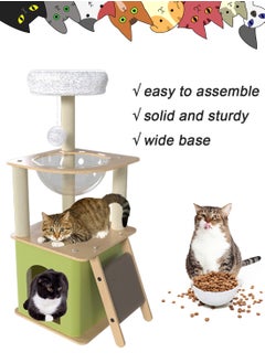 One-Piece Large Cat Climbing Frame Cat Tower Cat House Cat Tree Cat Nest Cat Jumping Platform Cat Scratching Board Space Capsule Cat Nest Sisal Cat Scratching Post Cat Toys Pet Condo Furniture - pzsku/ZBA3042D927AD3E20CEFEZ/45/_/1718078508/a6732041-758f-4196-bdd1-a47db9addcc4