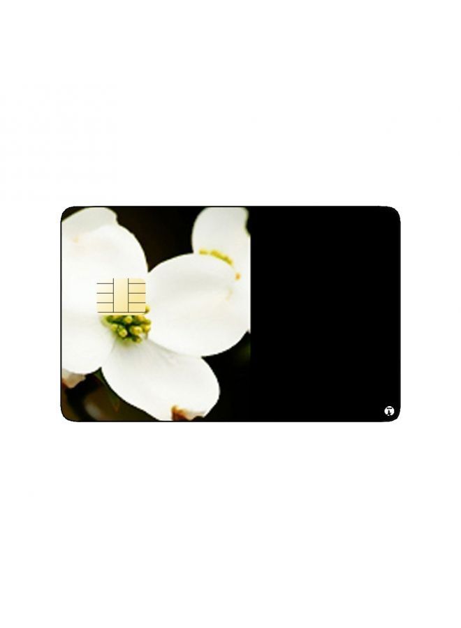RKN PRINTED BANK CARD STICKER "Good Morning" With White Flowers - Image 1
