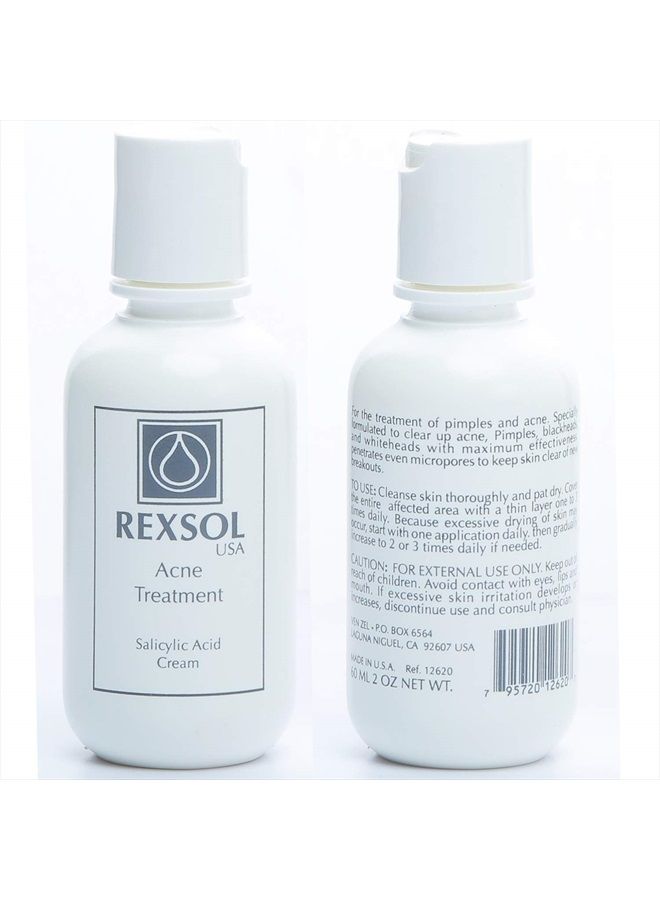 REXSOL Rexsol Acne Treatment Cream Salicylic Acid Cream | Fights all causes of acne | Contains the most effective ingredients | Formulated with Salicylic Acid to clear up acne pimples(60 ml / 2 fl oz)  - Image 4