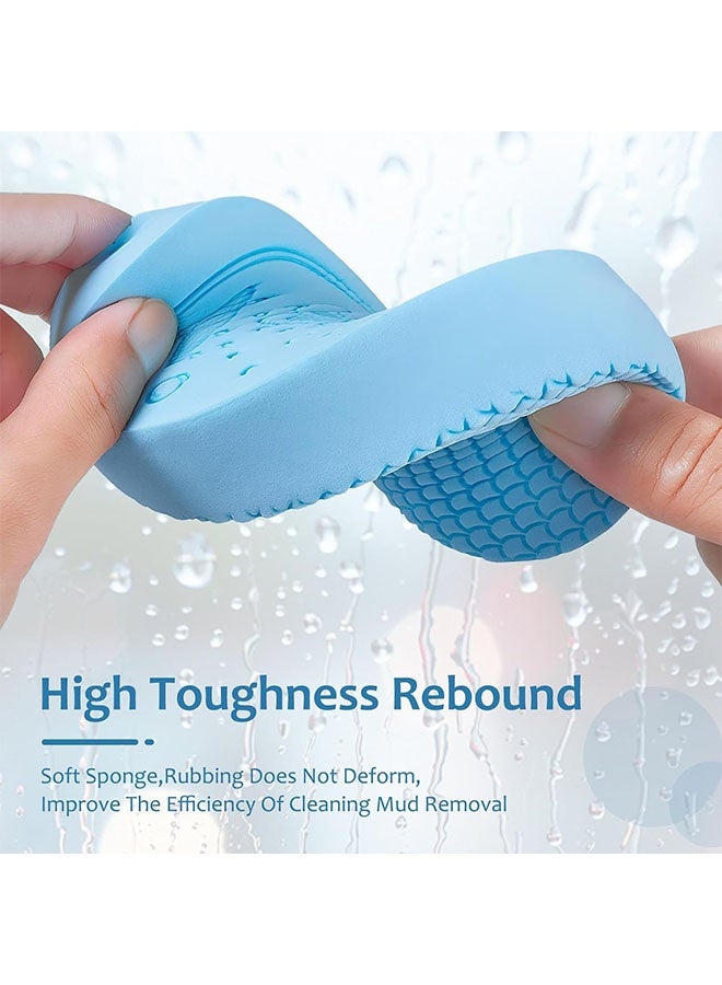 4 Pack Bath Sponge,Magic Exfoliating Sponge Body Cleaning Supplies Soft Reusable Dead Skin Remover For Men Women Kids Body Face Body Skin - Image 4