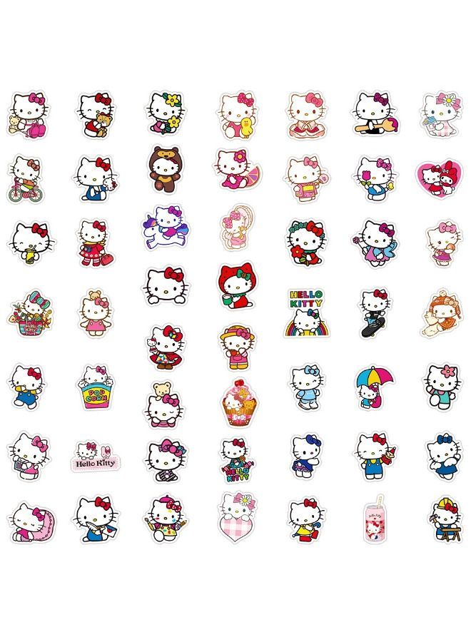 50-Piece Kitty Waterproof Stickers, HD Fine Color Printing, Waterproof Stickers for Laptop,Skateboard, Water Bottles,Computer,Phone,Guitar, Stickers for Kids Teens Adult - Image 2