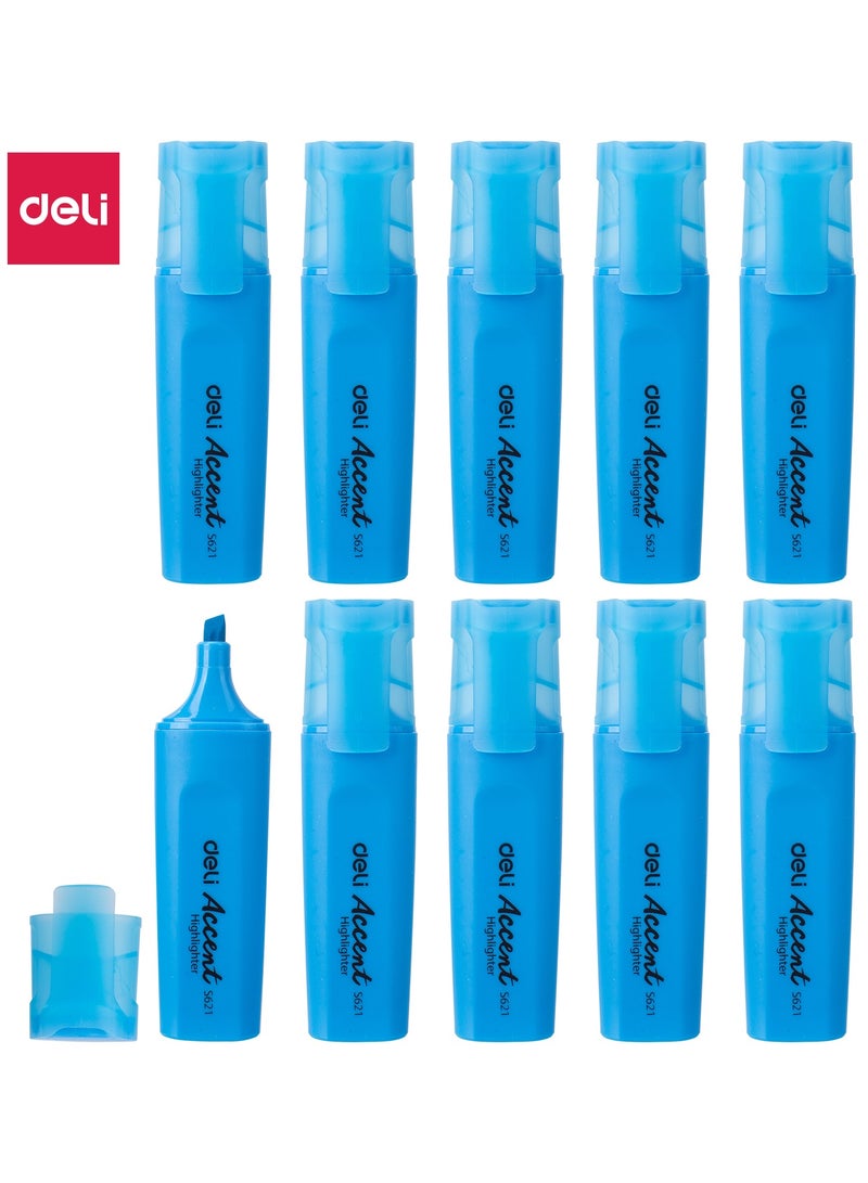 DELI S 621 HIGHLIGHTER  BLUE 10:PC - Image 2