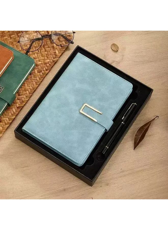 Vintage PU Leather A5 Notebook Red Soft Touch Secure Spine Business Meeting Record Book Office School Classroom Supplies Multiple Colors Paperback Notebook - Image 4