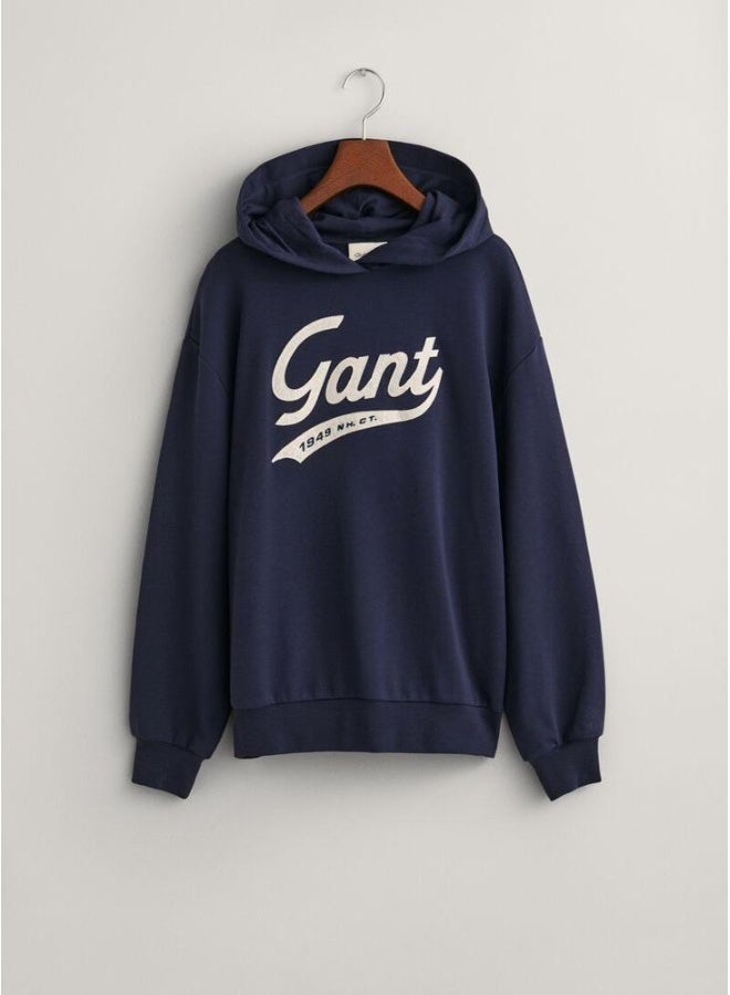غانت Script Graphic Hoodie - Image 4