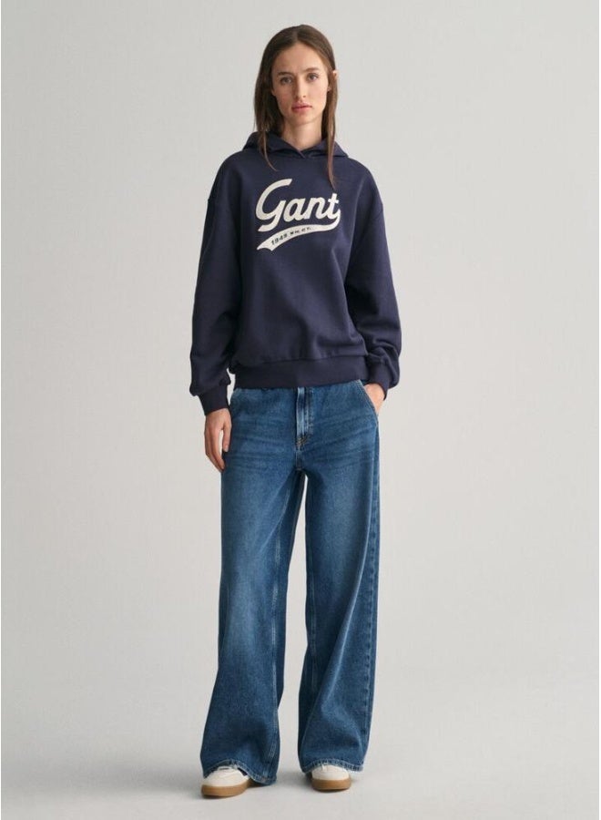 غانت Script Graphic Hoodie - Image 3