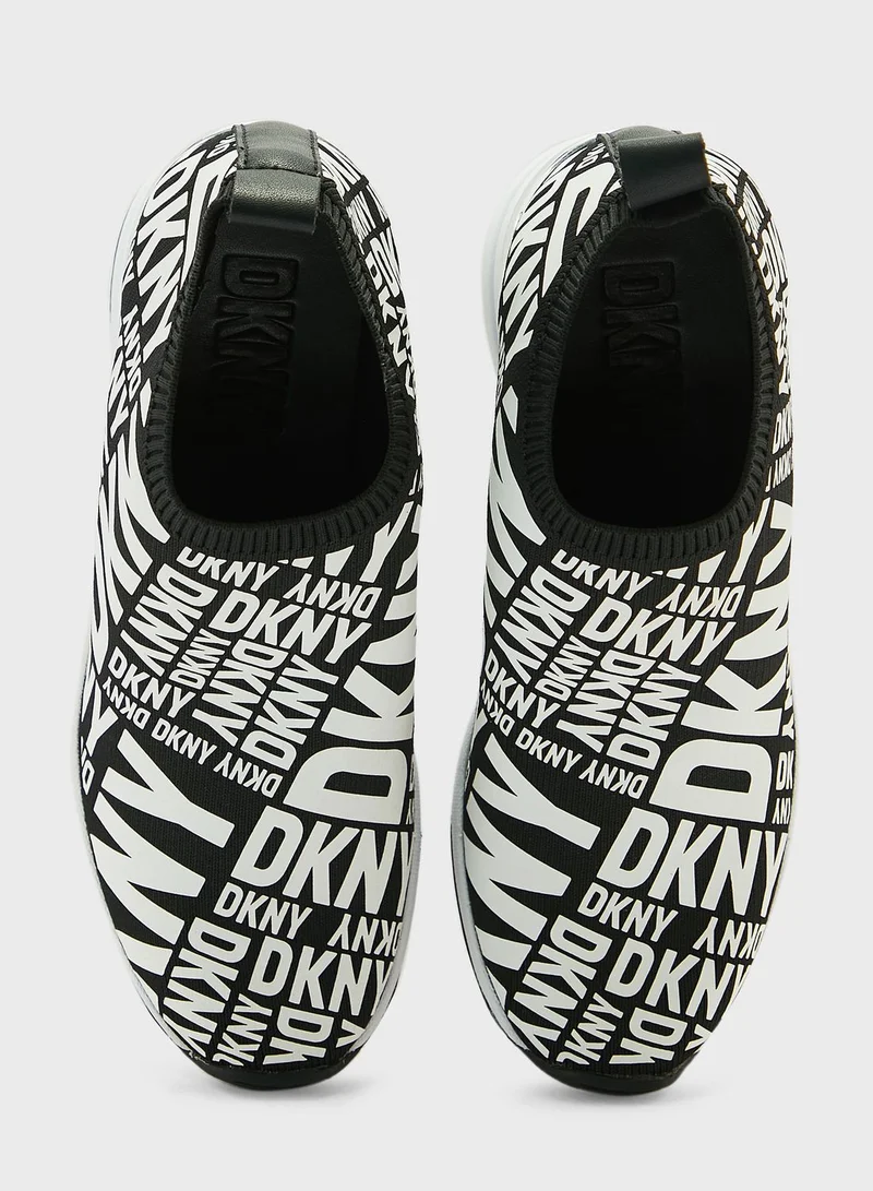 DKNY Parks Multi Logo  Low Top Sneakers