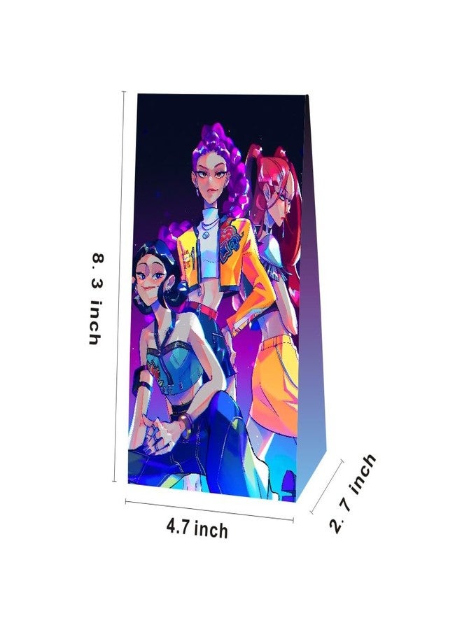 YEEFIGRO 12pcs Demon Movie Hunters Birthday Party Gift Bags Goodie Bags,Demon Movie Hunters Party Supplies for Kids Birthday Decorations - Image 2
