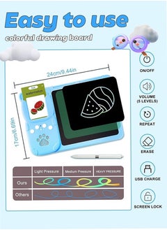 بيوينتي لعبة بطاقات تعليمية صوتية ناطقة، ثنائية اللغة، تعلم اللغة الإنجليزية والعربية، 112 بطاقة، 224 بطاقة تعليمية، كلمات مع لوحة كتابة، ألعاب تعليمية مبكرة لأطفالك الصغار والرضع، تعلم ما قبل المدرسة للأول  - Image 4
