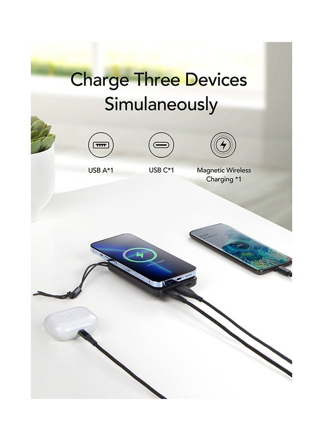 VEGER باور بانك لاسلكي مغناطيسي من ماجون بسعة 10000 مللي أمبير - Image 5