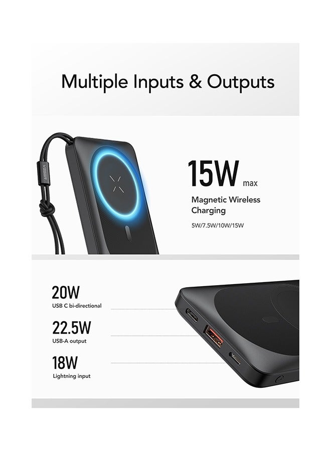 VEGER باور بانك لاسلكي مغناطيسي من ماجون بسعة 10000 مللي أمبير - Image 3