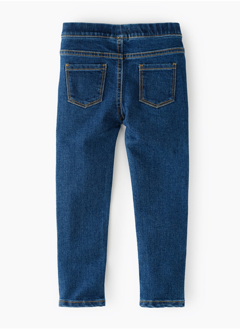 Jelliene - Denim Fun & Flexibility: Girls Stretchy Jeggings All-Day Comfort & Stylish Appeal - Image 1