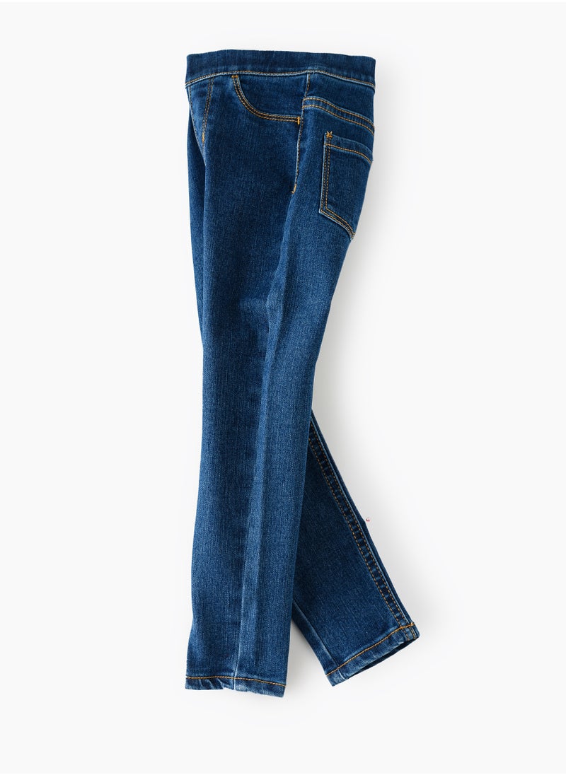 Jelliene - Denim Fun & Flexibility: Girls Stretchy Jeggings All-Day Comfort & Stylish Appeal - Image 1