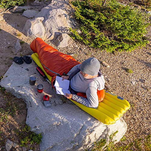 Big Agnes Divide - Lightweight, Compact, Air Chamber Sleeping Pad, Regular, Warm Olive - Image 2
