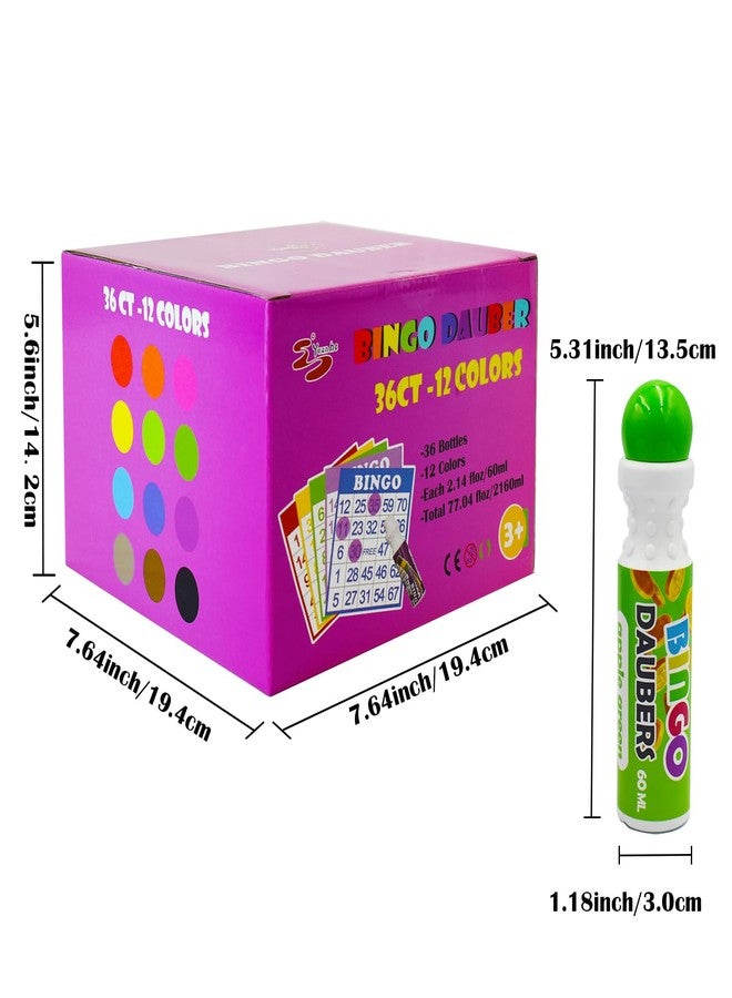 Yuanhe Bingo Daubers Dot Markers - Mixed Colors Set of 36 Pack-12Colors - Image 4