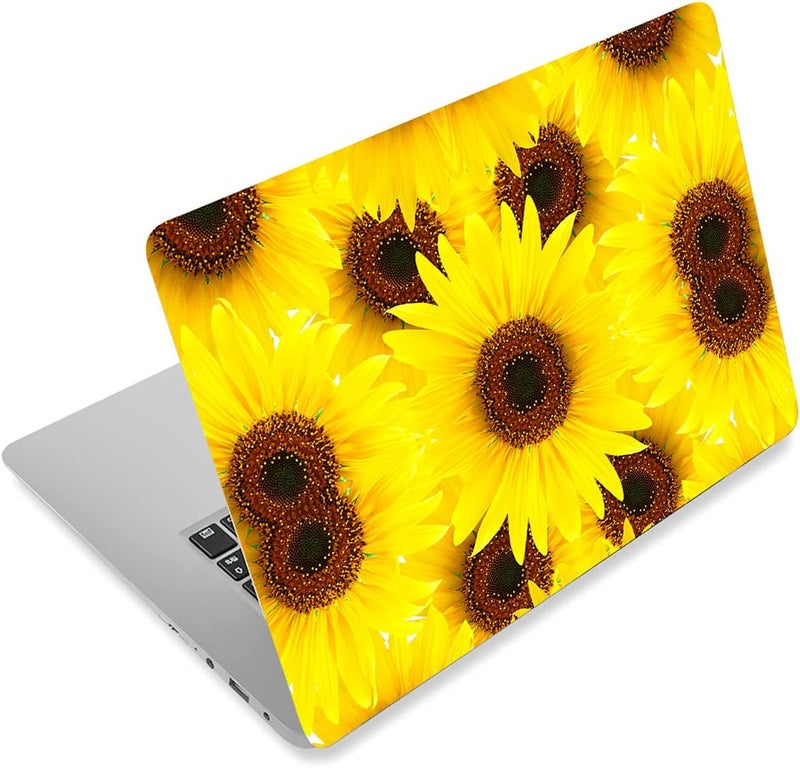 Laptop Skin Sticker Decal,12" 13" 13.3" 14" 15" 15.4" 15.6 inch Laptop Skin Sticker Cover Art Decal Protector Notebook PC (Sunflower)