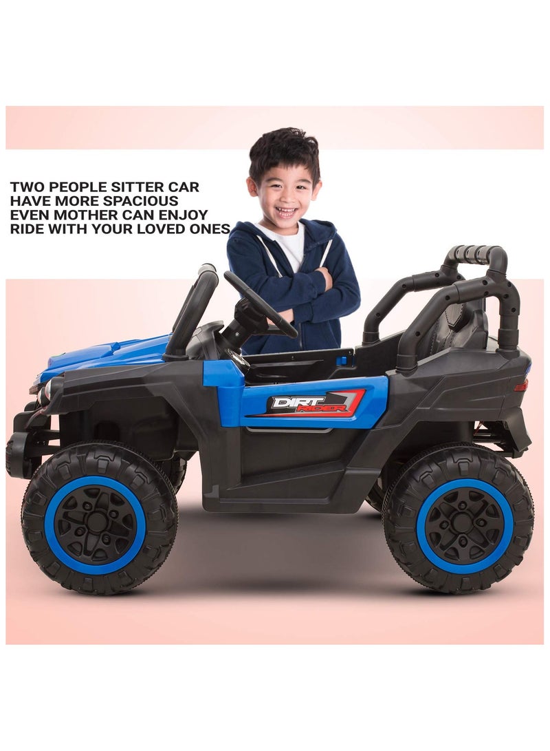 Children's Electric Ride On Car, Multi-Color Car for Kids Boys Girls (Blue)  - Image 3