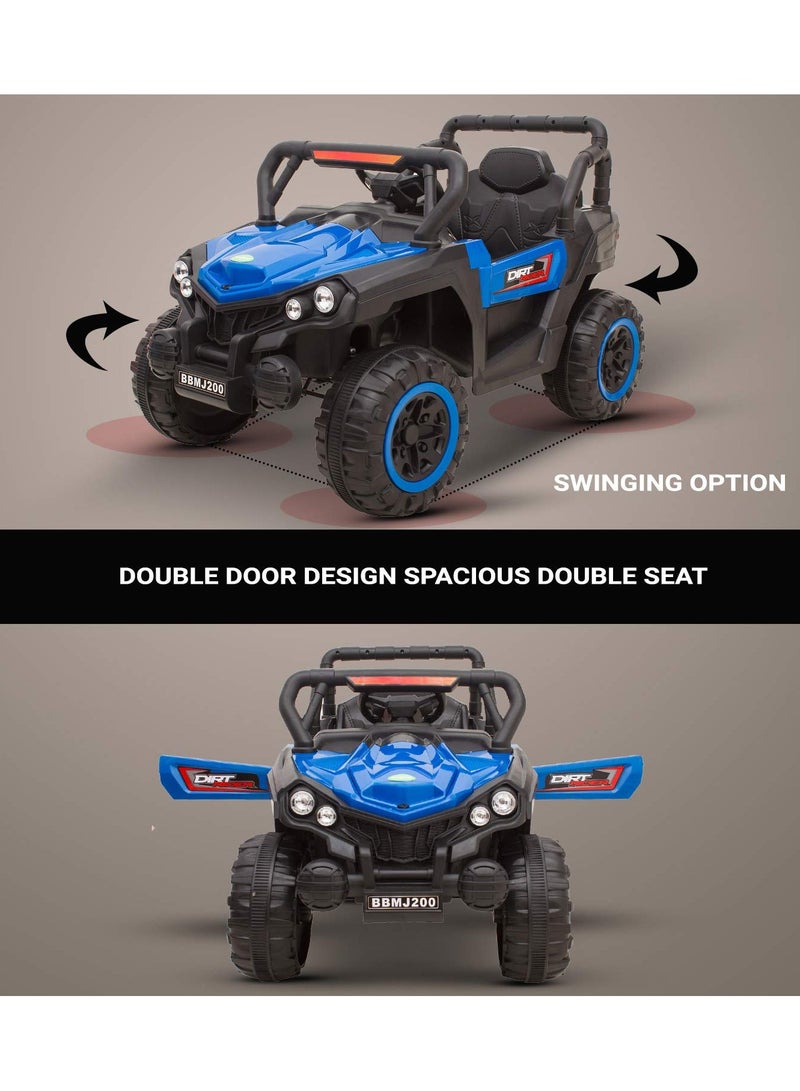 Children's Electric Ride On Car, Multi-Color Car for Kids Boys Girls (Blue)  - Image 4